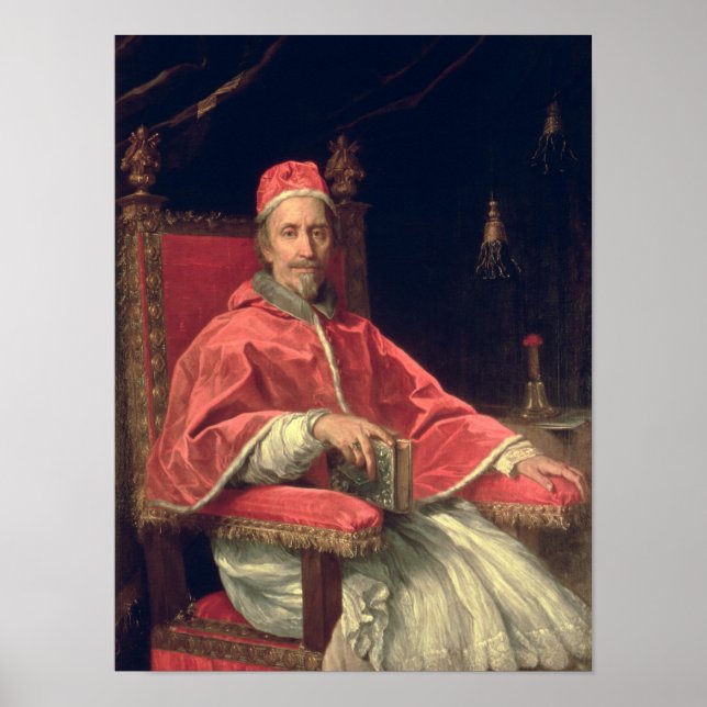Portrait of Pope Clement IX Poster (Front)