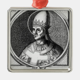 Portrait of Pope Gregory VII Metal Ornament