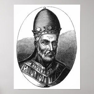 Portrait of Pope Honorius III Poster