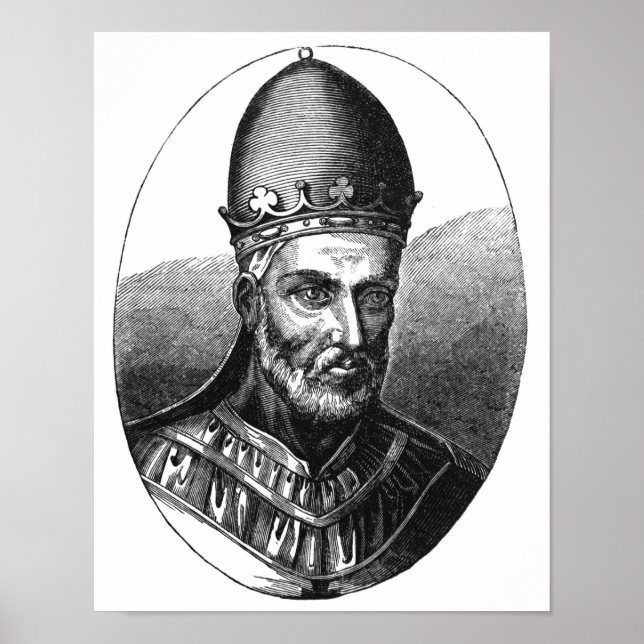 Portrait of Pope Honorius III Poster (Front)