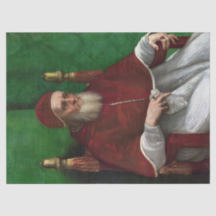 Portrait of Pope Julius II (by Raphael) Tissue Paper