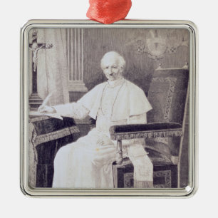 Portrait of Pope Leo XIII Metal Ornament