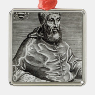 Portrait of Pope Pius IV, 1555 Metal Ornament