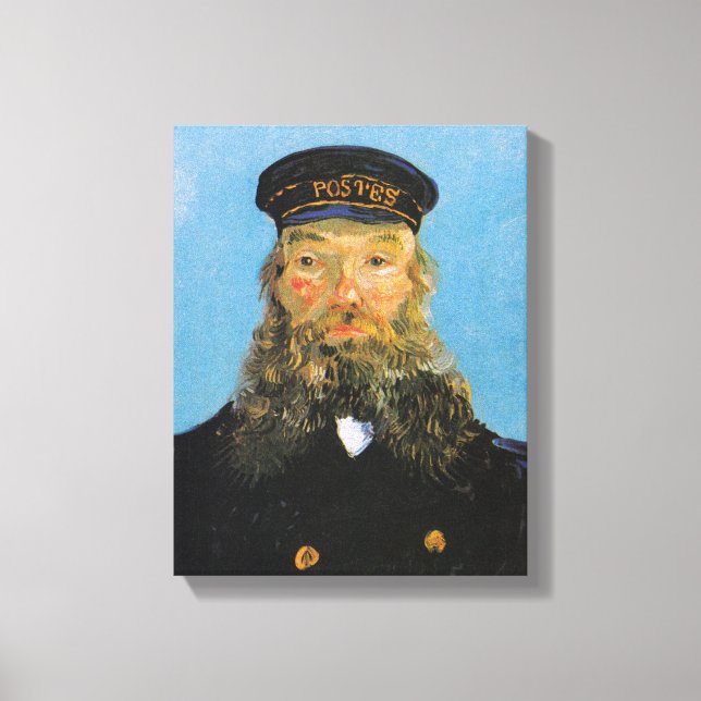 Portrait of Postman Roulin | Vincent van Gogh Canvas Print (Front)