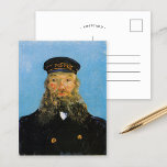 Portrait of Postman Roulin | Vincent Van Gogh Postcard<br><div class="desc">Portrait of the Postman Joseph Roulin (1888) by Dutch post-impressionist artist Vincent Van Gogh. Original painting is an oil on canvas. The portrait is one of several Van Gogh painted of his close friend, a postal employee in the southern French town of Arles. This close up of postman Roulin in...</div>