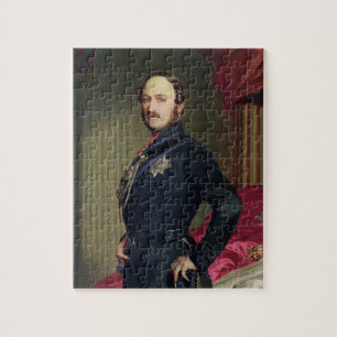Portrait of Prince Albert (1819-61) 1859 (oil on c Jigsaw Puzzle