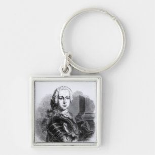 Portrait of Prince Charles Edward Stuart Keychain