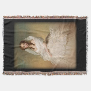 Portrait Of Princess Alexandra Throw Blanket