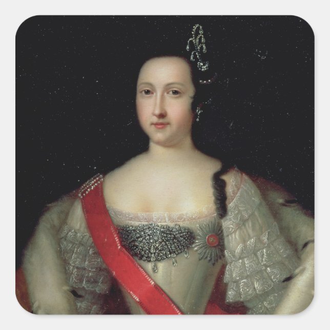 Portrait of Princess Anna Square Sticker (Front)