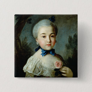 Portrait of Princess Charlotte Sophia 2 Inch Square Button