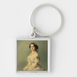 Portrait of Princess of Baden, 1856 Keychain
