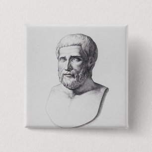 Portrait of Pythagoras 2 Inch Square Button