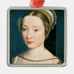 Portrait of Queen Claude Metal Ornament
