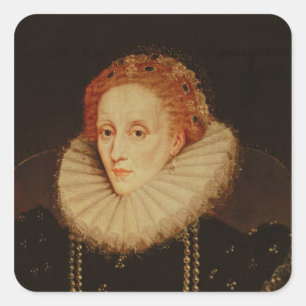 Portrait of Queen Elizabeth I Square Sticker