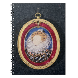 Portrait of Queen Elizabeth I (w/c on vellum) Notebook