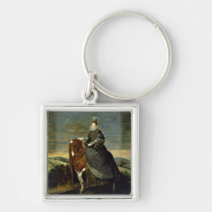 Portrait of Queen Margaret of Austria  1629-35 Keychain