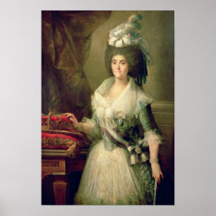 Portrait of Queen Maria Luisa Poster