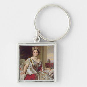 Portrait of Queen Victoria (1819-1901) 1859 (oil o Keychain