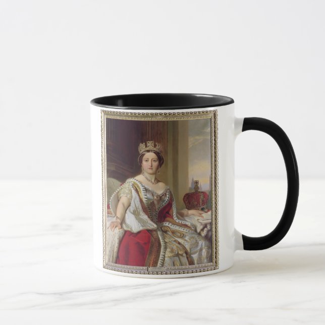 Portrait of Queen Victoria (1819-1901) 1859 (oil o Mug (Right)