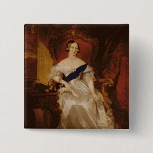 Portrait of Queen Victoria 2 Inch Square Button