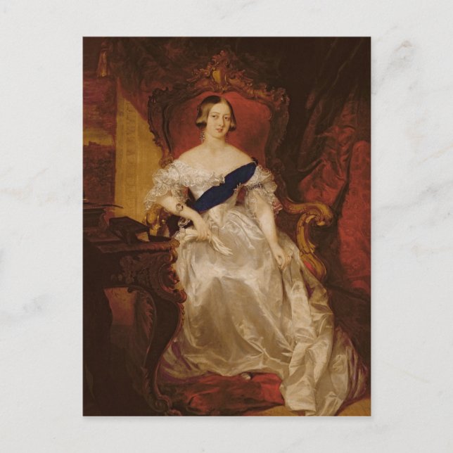 Portrait of Queen Victoria Postcard (Front)