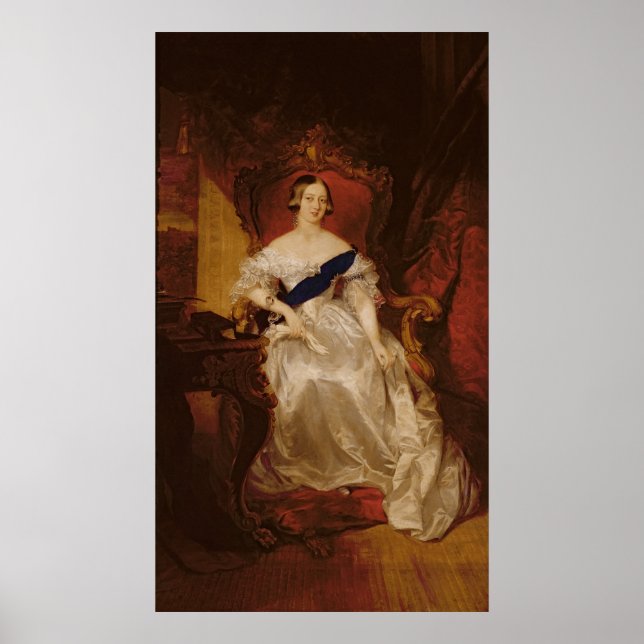 Portrait of Queen Victoria Poster (Front)