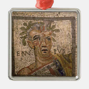 Portrait of Quintus Ennius Metal Ornament