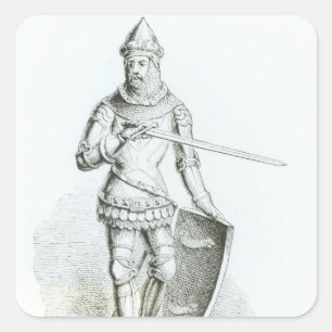 Portrait of Ralph Neville Square Sticker