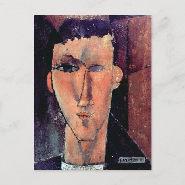 Portrait of Raymond by Amedeo Modigliani Postcard (Front)