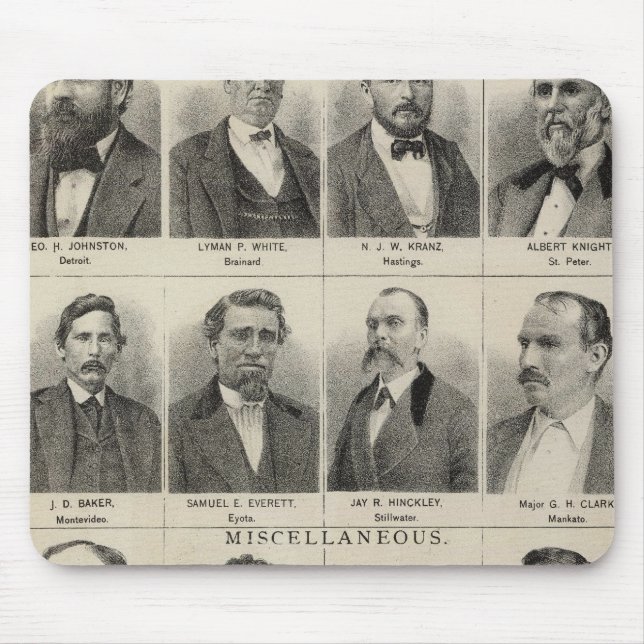 Portrait of Real Estate Dealers, Minnesota Mouse Pad (Front)