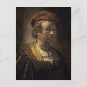 Portrait of Rembrandt, 1650 (oil on canvas) Postcard