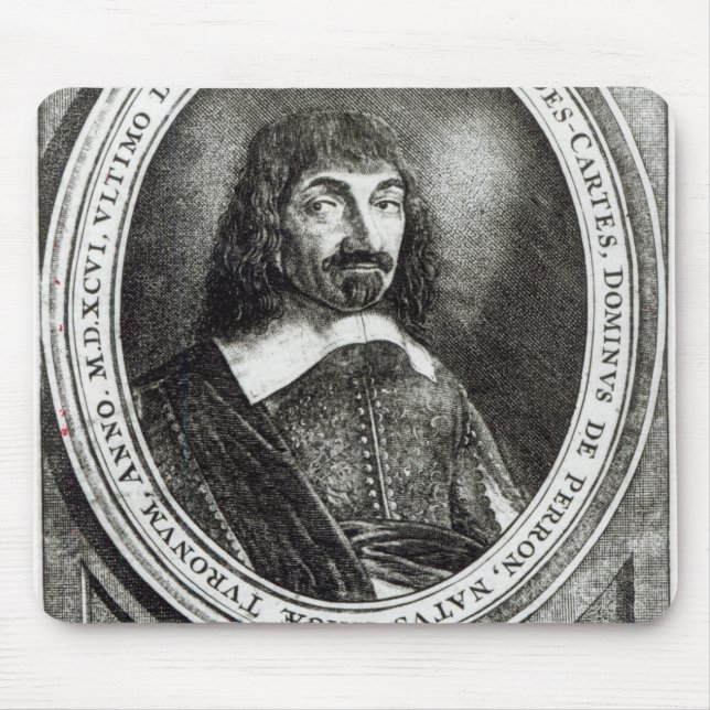 Portrait of Rene Descartes, 1644 Mouse Pad (Front)
