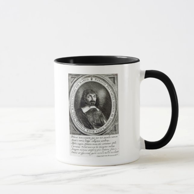 Portrait of Rene Descartes, 1644 Mug (Right)