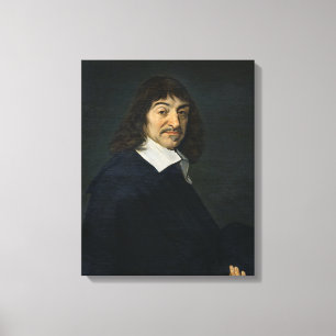 Portrait of Rene Descartes  c.1649 Canvas Print