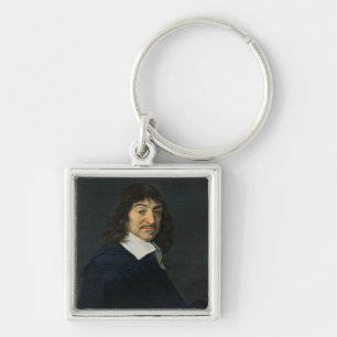Portrait of Rene Descartes  c.1649 Keychain