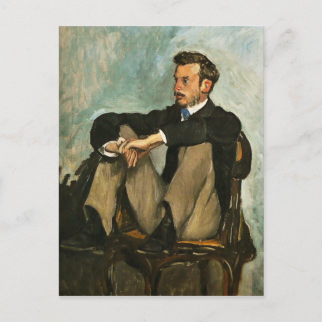 Portrait of Renoir by Frederic Bazille Postcard (Front)