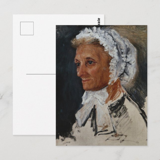 Portrait of Renoir's Mother Fine Art Postcard (Front/Back)