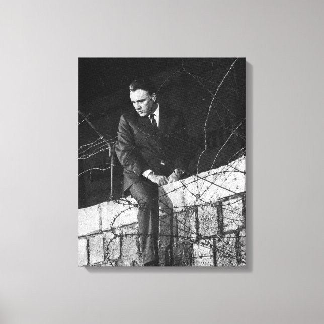 Portrait of Richard Burton Canvas Print (Front)