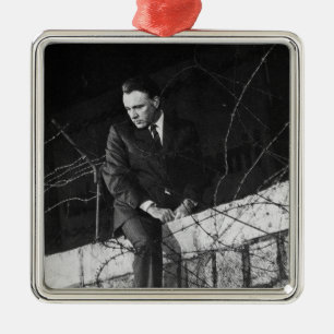 Portrait of Richard Burton Metal Ornament