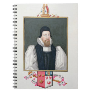 Portrait of Richard Cox (1500-81) Bishop of Ely fr Notebook