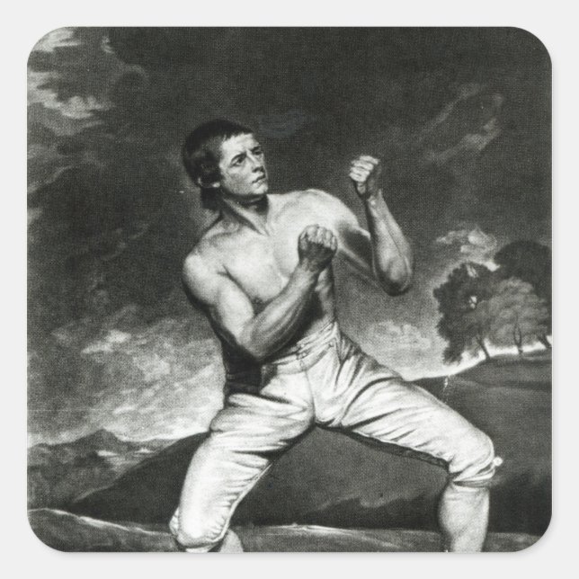 Portrait of Richard Humphreys Square Sticker (Front)