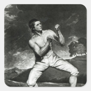 Portrait of Richard Humphreys Square Sticker