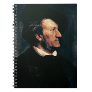 Portrait of Richard Wagner (1813-83) (oil on canva Notebook