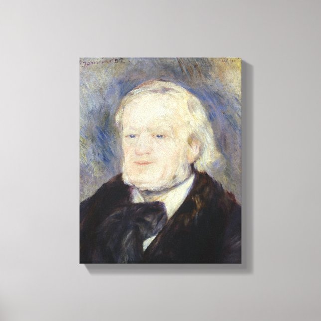Portrait of Richard Wagner  1882 Canvas Print (Front)