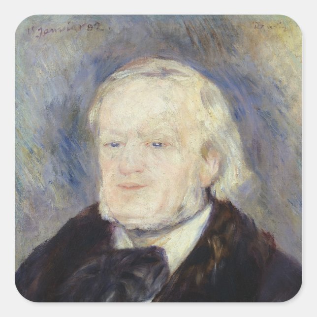 Portrait of Richard Wagner  1882 Square Sticker (Front)