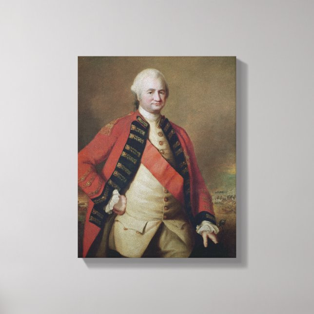 Portrait of Robert Clive  1st Baron Clive, 1773 Canvas Print (Front)
