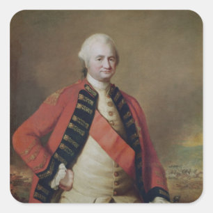 Portrait of Robert Clive 1st Baron Clive, 1773 Square Sticker