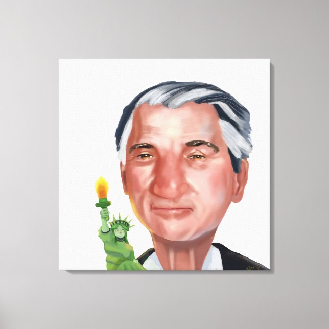 Portrait of Robert Deniro Canvas Print (Front)