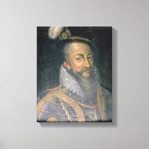 Portrait of Robert Dudley (1532-88) Earl of Leices Canvas Print