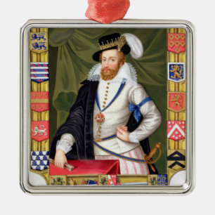 Portrait of Robert Dudley (c.1532-88) Earl of Leic Metal Ornament